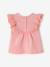 T-shirt met Engels borduursel babymeisje ecru+rozen - vertbaudet enfant 