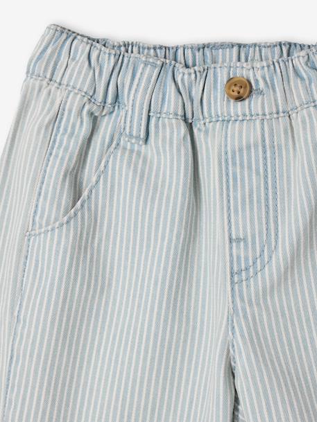 Ensemble polo pantalon bébé garçon rayé bleu - vertbaudet enfant 