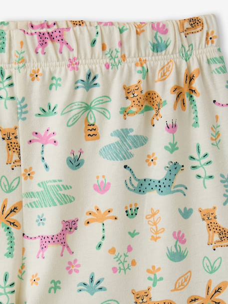 Lot de 2 pyjamas jungle fille écru - vertbaudet enfant 