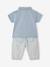 Babyset met polo en broek baby jongen blauw, gestreept - vertbaudet enfant 