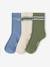 Lot 3 chaussettes garçon bleu grisé - vertbaudet enfant 