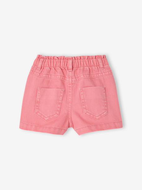 Geborduurde short voor babymeisjes snoepjesroze - vertbaudet enfant 