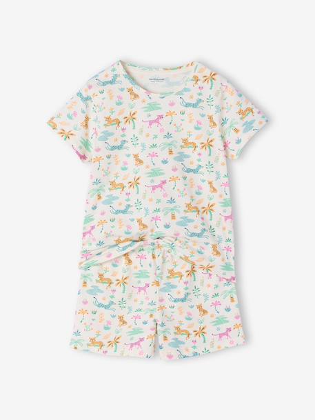 Lot de 2 pyjamas jungle fille écru - vertbaudet enfant 