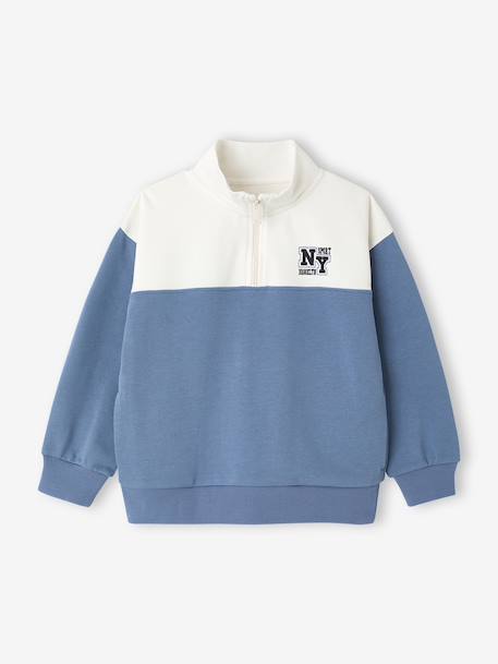 Ensemble short sweat garçon bleu moyen - vertbaudet enfant 