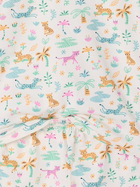 Set van 2 korte pyjama's met korte mouwen voor meisjes ecru - vertbaudet enfant 