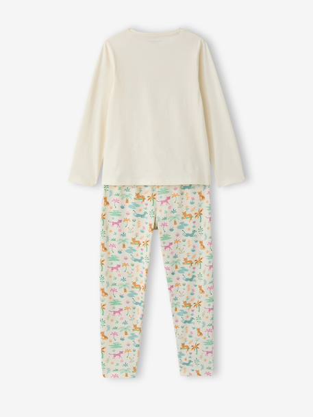 Lot de 2 pyjamas jungle fille écru - vertbaudet enfant 