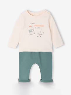 -Ensemble bébé tee-shirt et pantalon en molleton 