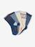 Lot de 5 paires de chaussettes 'Cool Kids' garçon bleu azur+bleu nuit+indigo+vert sauge - vertbaudet enfant 