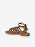 Sandale spartiate fille cuir à boucles camel - vertbaudet enfant 