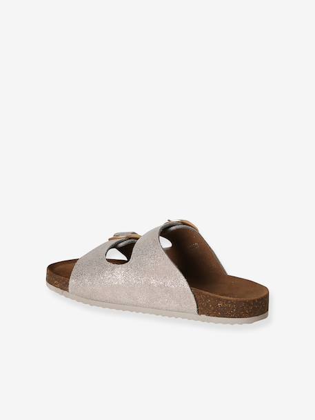 Sandales cuir boucles or - vertbaudet enfant 