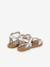 Sandalen meisjes Summer BERLINGOT zilver - vertbaudet enfant 