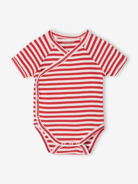 Lot 3 bodies bébé garçon coton bio rouge - vertbaudet enfant 