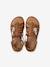 Sandale spartiate fille cuir à boucles camel - vertbaudet enfant 