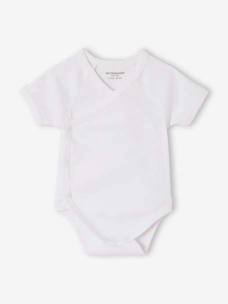 Set van 3 body's voor babyjongens van biologisch katoen rood - vertbaudet enfant 