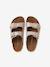 Leren sandalen met gespen goud - vertbaudet enfant 