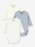 Set van 3 overslagbody's PETIT BATEAU wit - vertbaudet enfant 