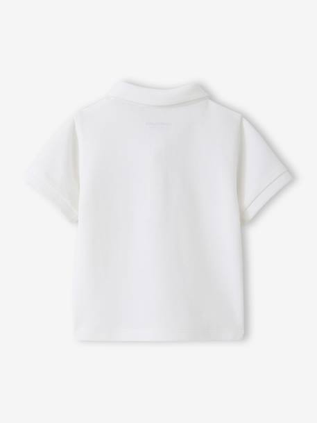 Polo baby korte mouwen om te personaliseren wit - vertbaudet enfant 
