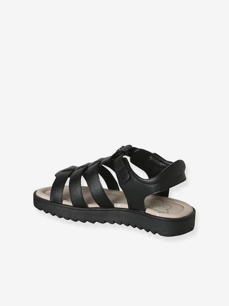 Sandales enfant fille multi-brides collection maternelle noir - vertbaudet enfant 