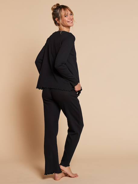 Ensemble 3 pièces femme grossesse allaitement noir - vertbaudet enfant 
