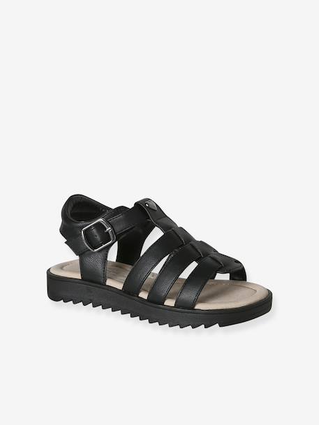 Sandales enfant fille multi-brides collection maternelle noir - vertbaudet enfant 