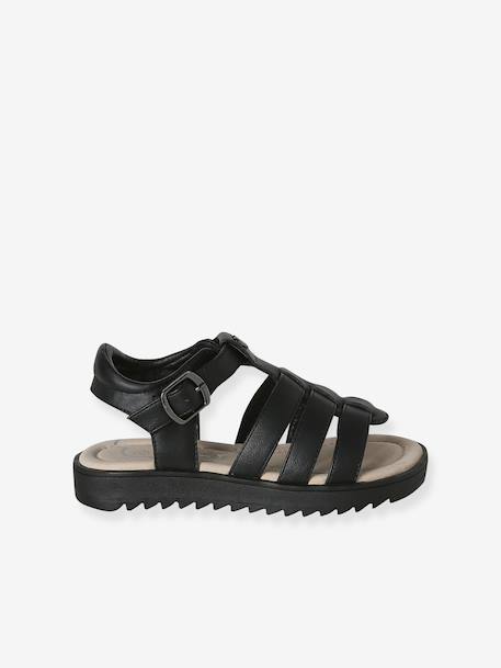Sandales enfant fille multi-brides collection maternelle noir - vertbaudet enfant 