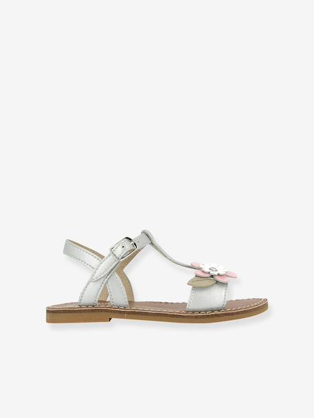 Sandalen meisjes Summer BERLINGOT zilver - vertbaudet enfant 