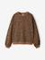 Sweat coupe large marine+marron+vanille - vertbaudet enfant 