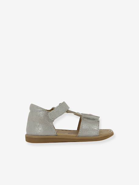 Sandales Titty Miaou Shoo Pom argenté - vertbaudet enfant 