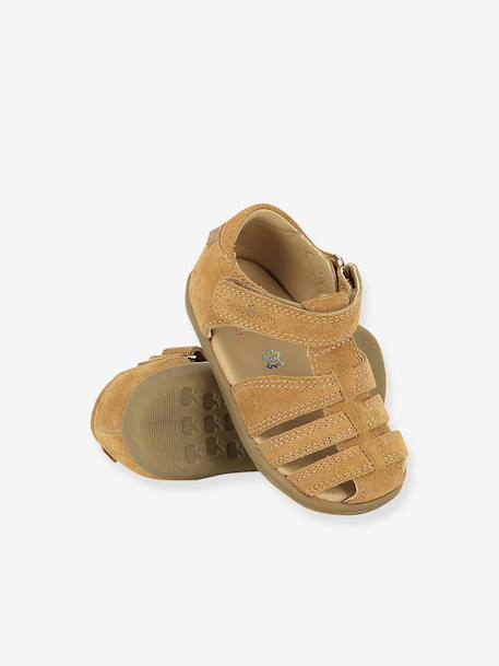 Sandales fille Pika Tonton Shoo Pom camel - vertbaudet enfant 