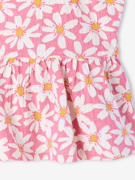 Set broek hemdje bloemen oudroze - vertbaudet enfant 