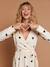 Kit Maternité 'Mon coeur' chemise de nuit grossesse + body bébé + pochon écru+marine - vertbaudet enfant 