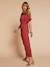 Robe longue grossesse et allaitement kaki+terracotta - vertbaudet enfant 