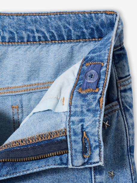 Jean large rivets étoiles bleu clair - vertbaudet enfant 