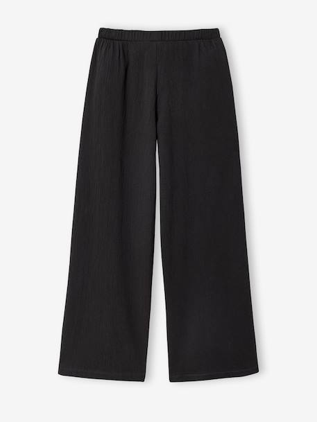 Pantalon large fille maille anthracite - vertbaudet enfant 
