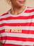 T-shirt marinière 'du soleil' bois de rose - vertbaudet enfant 