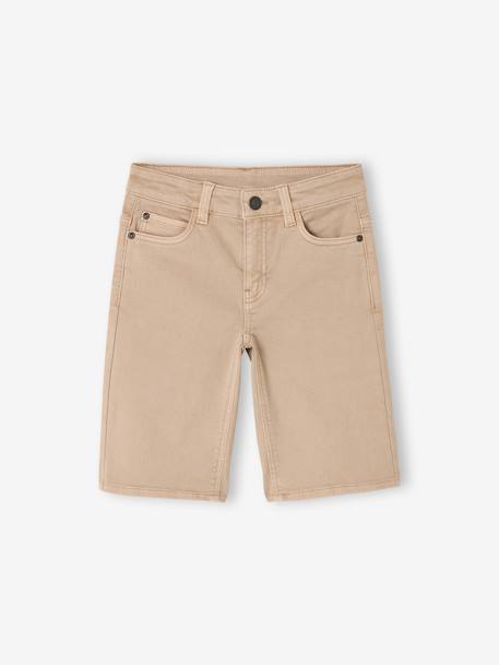 Bermuda garçon 5 poches argile+bleu grisé+terracotta+vert émeraude - vertbaudet enfant 