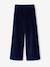 Pantalon large velours marine - vertbaudet enfant 