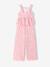 Ensemble pantalon top fleurs vieux rose - vertbaudet enfant 