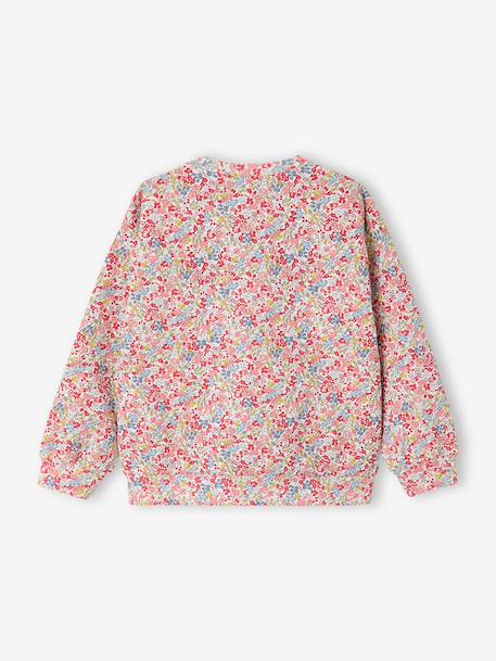 Sweater voor meisjes met bloemenprint meerkleurig - vertbaudet enfant 
