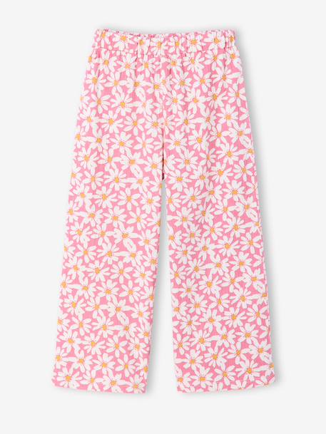 Ensemble pantalon top fleurs vieux rose - vertbaudet enfant 