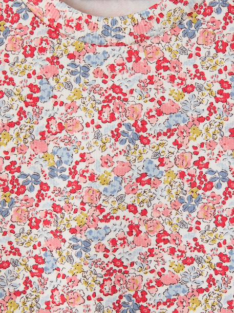 Sweater voor meisjes met bloemenprint meerkleurig - vertbaudet enfant 
