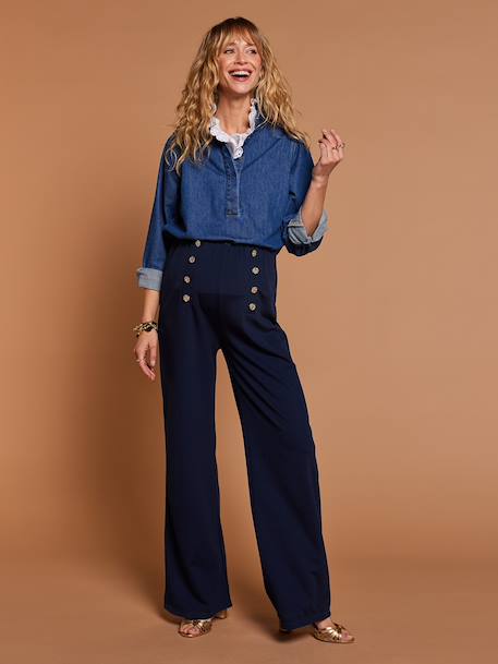 Pantalon grossesse femme marine - vertbaudet enfant 