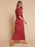 Robe longue grossesse et allaitement kaki+terracotta - vertbaudet enfant 
