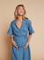 Robe longue grossesse et allaitement bleu jean - vertbaudet enfant 