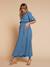 Robe longue grossesse et allaitement bleu jean - vertbaudet enfant 