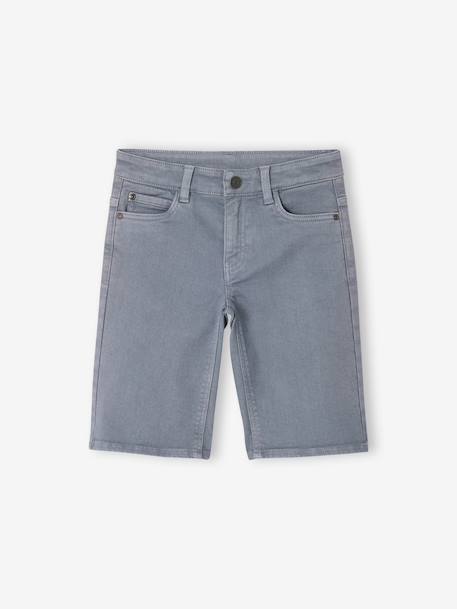 Bermuda jongens 5 zakken grijsblauw+klei+smaragdgroen+terracotta - vertbaudet enfant 
