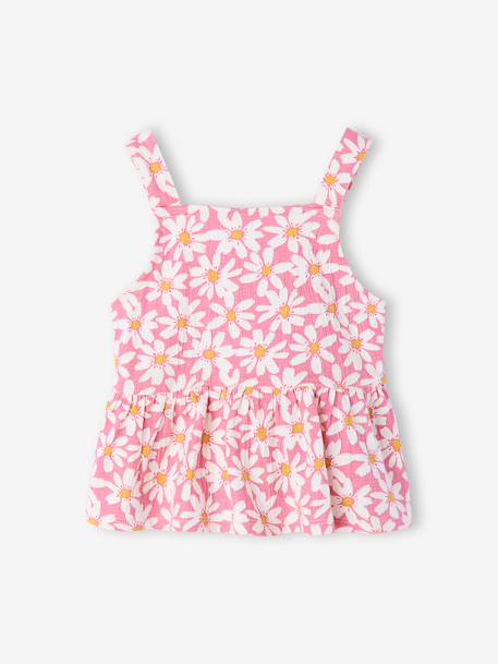 Set broek hemdje bloemen oudroze - vertbaudet enfant 