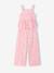 Ensemble pantalon top fleurs vieux rose - vertbaudet enfant 