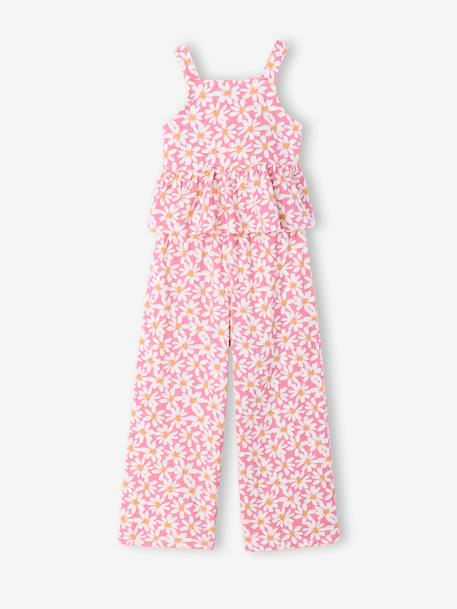 Fille-Ensemble-Ensemble pantalon top fleurs