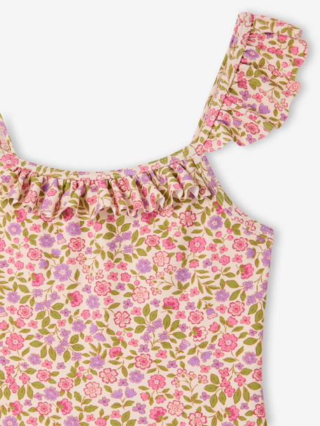 Maillot de bain 1 pièce fille rose pâle - vertbaudet enfant 